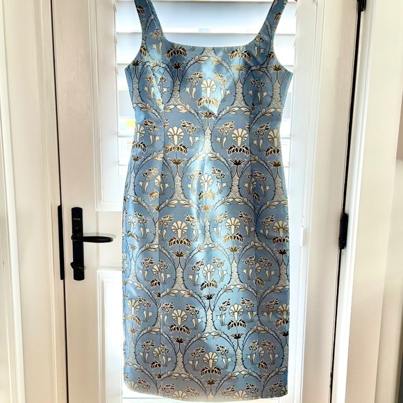 Cara Cara Carlie midi dress in arcada light blue (sz 10) - Picture 1 of 3